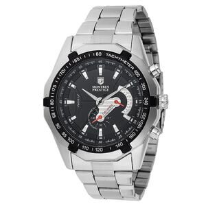 Invicta X Montres Prestige Men's Watch Silver/Black 46mm MPW-0098 New!